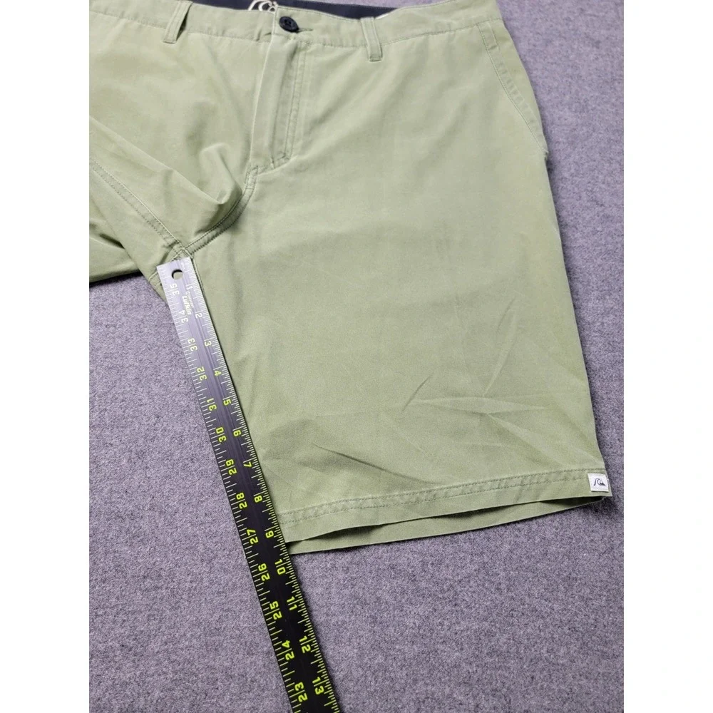 Quiksilver AG47 DryFlight Hybrid‎ Shorts Mens 36 Green Mesh Lined Surf Surfing